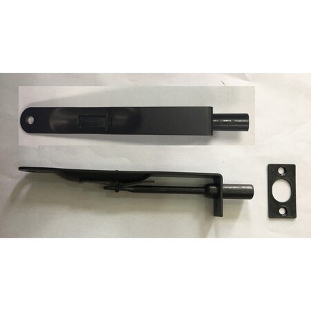 Delaney Hardware FLUSH BOLT ROUND US10B 6 in. 410210